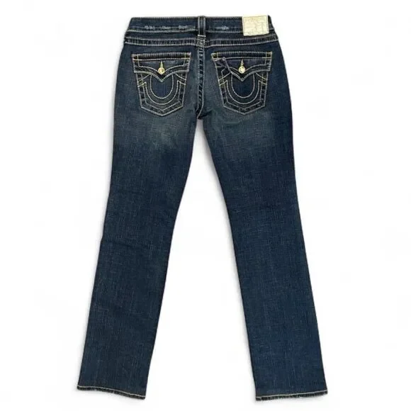 True Religion DISCO BILLY BIG T Bootcut Jeans 28 Crystals Double